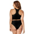 thumbnail image 2 of Swimsuits for All Cropped Racerback Tankini Set With High Waist Cheeky Brief, 2 of 5
