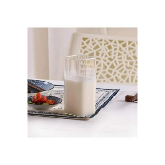 Tall Rectangle Glass Cup