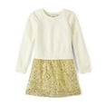 thumbnail image 3 of The Children's Place Girls Long Sleeve Sequin Sweatshirt Dress, Sizes XS-XXL, 3 of 3