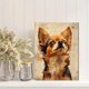 thumbnail image 2 of Qisvanset Framed Canvas Wall Art 12x16 Inch Vintage Chihuahua Pet Portrait Farmhouse Gift Art, 2 of 5