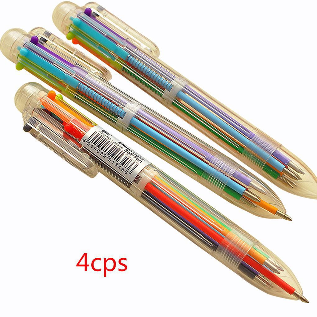 New Colorful Pen Multi-color School Stationery Novelty Office Ballpoint Gifts 