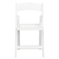 thumbnail image 6 of Flash Furniture 4 Pack HERCULES Series 800 lb. Capacity White Resin Folding Chair with Slatted Seat, 6 of 7