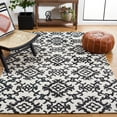 thumbnail image 2 of SAFAVIEH Blossom Cletus Geometric Wool Area Rug, Ivory/Black, 9' x 12', 2 of 11