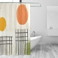 thumbnail image 2 of Sunset Art Pattern Design 72x72 Waterproof Shower Curtain Liners Durable Metal C-Hooks Fade-Proof Thermal Print Anti-Splash, 2 of 5