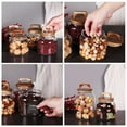 thumbnail image 3 of SAIOOL Glass Jars with Airtight Lid [Set of 4],Kitchen Canisters, Borosilicate Storage Containers,Retro Design, jars for Candy,Cookie,Rice,Sugar,Flour, Flour,Pasta,Nuts and Spice Jars C104, 3 of 3
