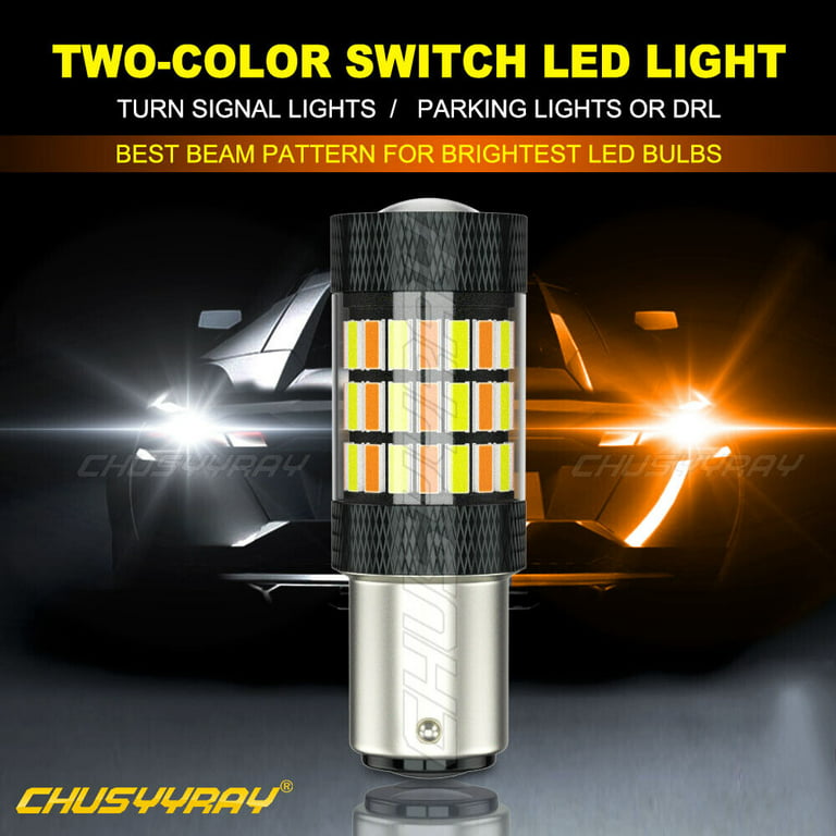 T25 3157 1157 7443 LED Birne Auto Blinker Bremse Dual Color Licht