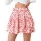 thumbnail image 1 of INSPIRE CHIC Minifalda Floral Tipo Patinadora Con Cintura Elástica Y Dobladillo Con Volantes En Capas Para Mujer Rosa XS, 1 of 6