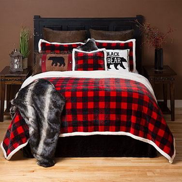 buffalo plaid crib set