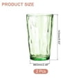 thumbnail image 2 of Uxcell 17oz Acrylic Drinking Glasses, 2Pack Plastic Reusable Tumblers Drinkware for Home Outdoors, Green, 2 of 7