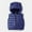 Navy, variant on Toddler Boys Girls Hooded Puffer Vest Padded Warm Winter Jacket Lightweight Sleeveless Bear ears Zipper Up Coat V-Blue-(2 Years)