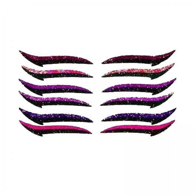 6x Delineador de Ojos, Cinta de Doble Párpado, Cinta Adhesiva Línea de Ojos, Delineador de Ojos Falso, Estiramiento de Ojos - 6 Pares Rosa Púrpura 6 piezas