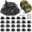 24 PACK+2Joist tape, variant on 24-pack Adjustable Deck Support Pedestals 1.18"-2.36" (30-60 Mm) For 2*4 & 2*6 Joist Framing Ground Leveling Patio Shed Base Floating Includes Tape