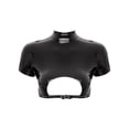 thumbnail image 3 of iEFiEL Womens Short Sleeve Crop Top Patent Leather Back Zipper Disco Tops Nightclub Rave Dance Camisole Black 3XL, 3 of 7