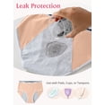 thumbnail image 2 of Airmenty Period Underwear for Women High Waisted Briefs Leak proof Breathable Menstrual Panties 3 Pack, 2 of 6