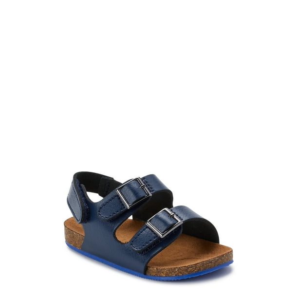 two buckle footbed sandals