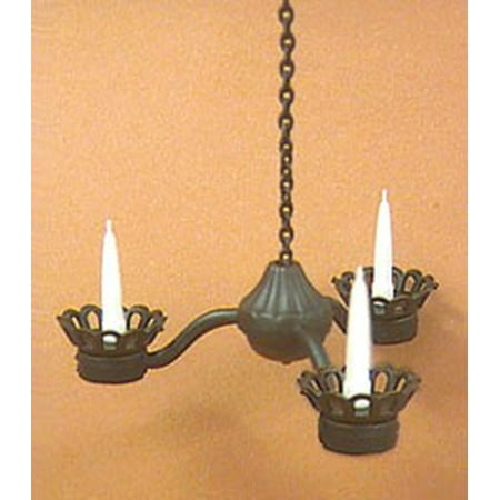 Dollhouse Black Wrought Iron Candle Chandelier Com Dollhouse Black Wrought Iron Candle Chandelier