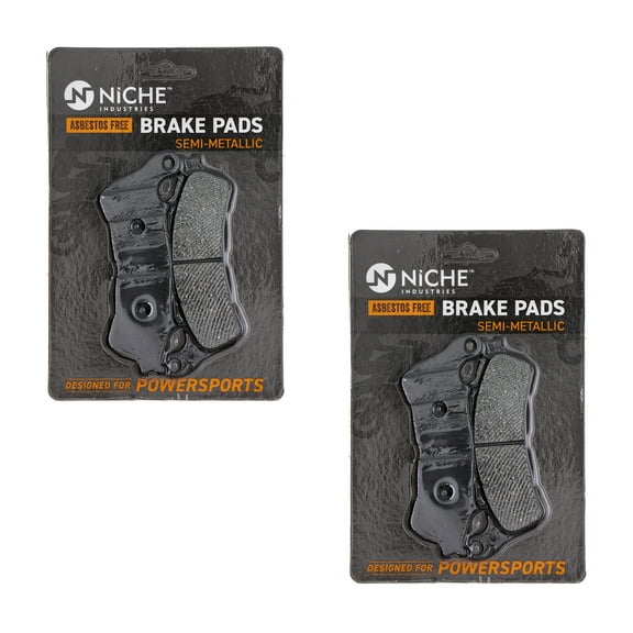 Niche Brake Pad Set for Honda CBR250R Semi-Metallic Motorcycle 2 Pack 519-KPA2311D