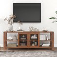 thumbnail image 1 of Ucloveria Morden Farmhouse TV Stand Entertainment Center for 75 inch TV, Brown, 1 of 9