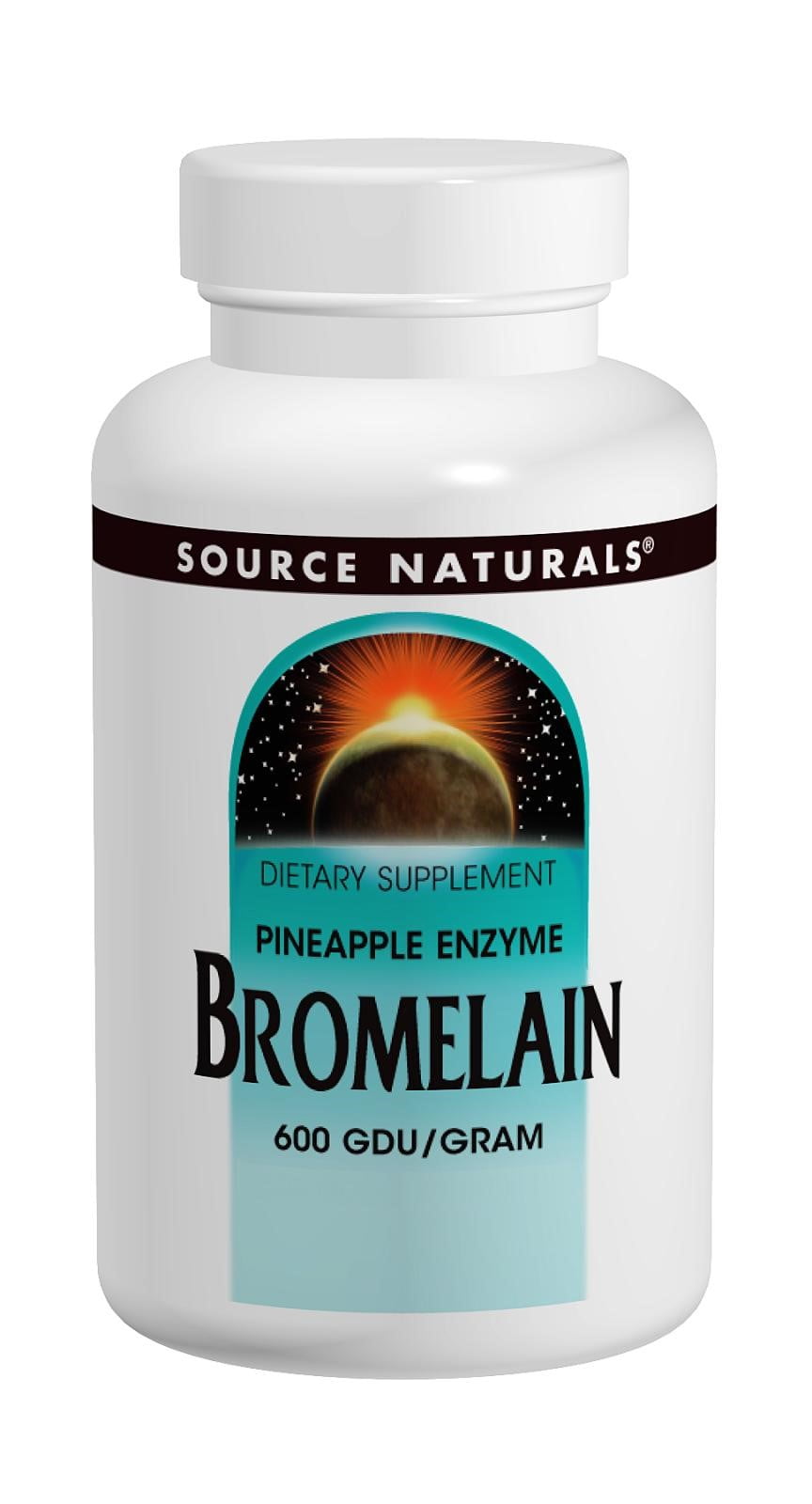 Source Naturals Bromelain 600 GDU/gm 500mg, 60 Ct
