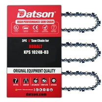 8 Inch Chainsaw Chain 3/8" LP Pitch .043" Gauge 33 Drive Links Fits KOBALT KPS 1024B-03 and More (3 Chains)