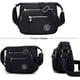 thumbnail image 2 of Bolso cruzado informal con múltiples bolsillos para mujer, bolso de viaje, bolso de mensajero para ir de compras, senderismo, uso diario (negro), 2 of 5