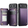 thumbnail image 1 of For iPhone Air Case with Card Holder, Wallet Case for Women Men with RFID Blocking, Durable Leather Kickstand Magnetic Clasp Shockproof for iPhone Air, 1 of 10