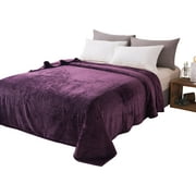 SB Bed Blanket - Solid Plush - Silky Soft and Cozy, Flannel Fleece Velvet