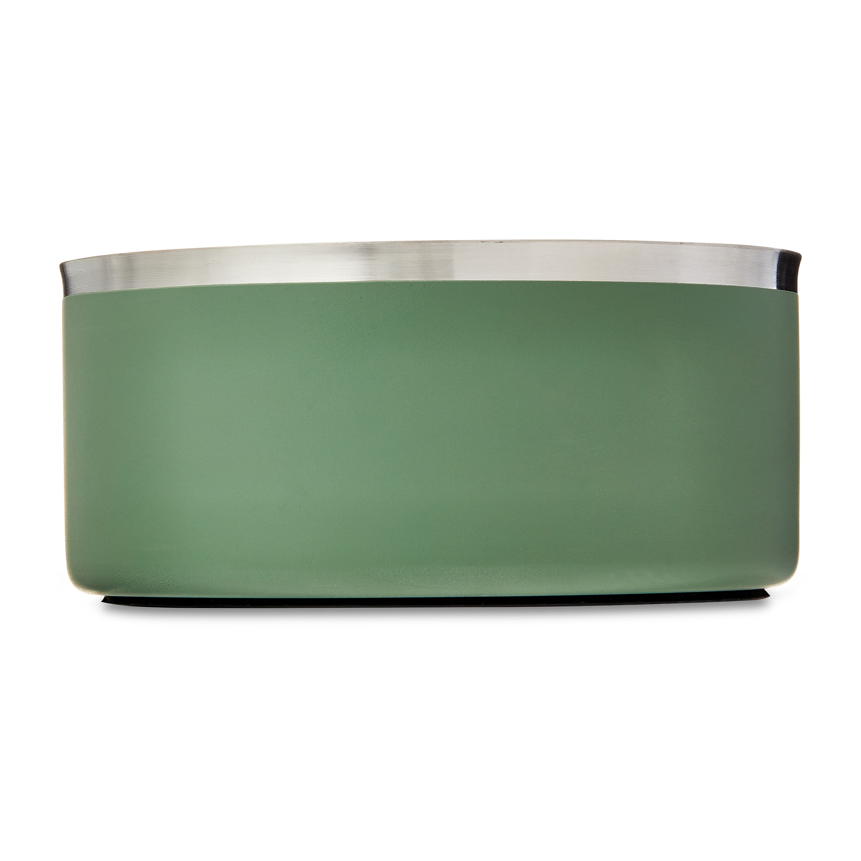 Vibrant Life Medium 4-Cup Stainless Steel Double Wall Pet Bowl, Sage