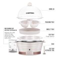 thumbnail image 3 of Chefman Electric Egg Cooker/Boiler, Rapid Egg-Maker, Ivory, 3 of 8