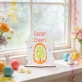 thumbnail image 4 of AURIGATE Easter Wooden Tabletop Sign, Easter Cheers Decor with Bunny & Castle Design, Spring Home Centerpiece, Easter Party Supplies, 5.51×6.77in, 4 of 6