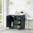 thumbnail image 6 of Gazsi 36" Single Bathroom Vanity Set in Charcoal Blue with Grain White Composite Stone Countertop without Mirror, 6 of 10