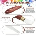thumbnail image 3 of Pack of 1 Palette Knife No.18, 9.4" Long with Stainless Steel Flexible Spatula Pallet Knife and Wood Handle for Scraping, Mixing, Oil Acrylic Painting Canvas, 3 of 6