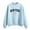 Light Blue, variant on Sweatshirts for Women ZHUGeLI Pullover Women's Christmas Printing Solid Loose Long Sleeve Round Neck Sweatshirt Casual Pullover Shirts Pullover Sweatshirt Women Sweatshirt Top