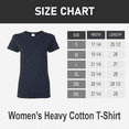 thumbnail image 4 of Gildan Heavy Cotton Taped Neck T-Shirt for Women, 100% Cotton Short Sleeve Navy Tee, S, 4 of 6