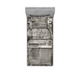 thumbnail image 2 of Rustic Bedding Set with Sheet & Covers, Monochrome Old Closed Store Front with Jalousie and Classic Medieval Touch Historic Photo, Printed Bedroom Decor 2 Shams, 4 Sizes, Grey, by Ambesonne, 2 of 3