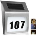 thumbnail image 1 of Numéros d'Adresse Solaire Imperméable Signe Conduit Maison Plaque Numéro d'Appartement en Acier Inoxydable, 1 of 2