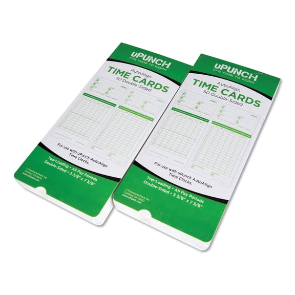 Time Card for uPunch HN1000, HN3000, HN3600 Bundle, 100/Pk -PPZHNTCG1100