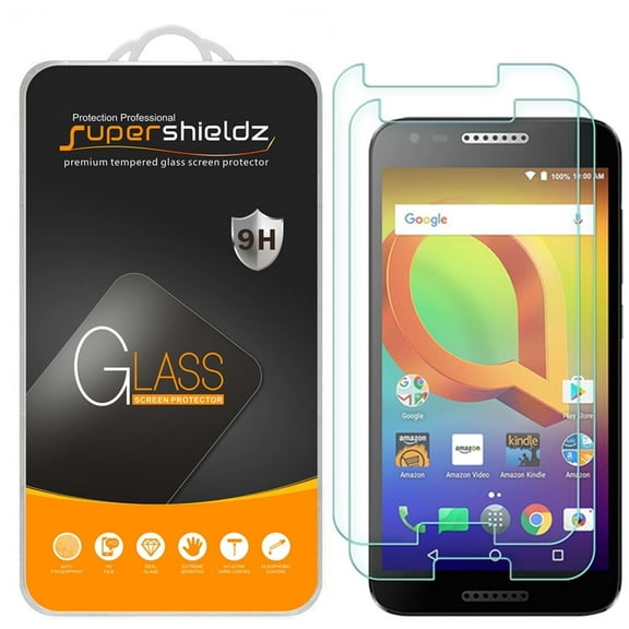 [2-Pack] Supershieldz for Alcatel Zip Tempered Glass Screen Protector, Anti-Scratch, Anti-Fingerprint, Bubble Free