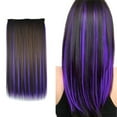thumbnail image 1 of BKER Extensions de Cheveux à Cinq Clips Color Highlight, Perruque Lisse, Rideau de Cheveux, 1 of 4