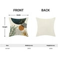 thumbnail image 2 of Boho Pillow Covers 20x20 Set of 2 Green Gold Navy Blue Throw Pillow Cover Mid Century Bohemian Style Tropical Leaf Pillowcase Farmhouse Decorative Linen Cushion Case For Home Sofa Outdoor Decor, 2 of 5