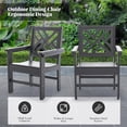 thumbnail image 5 of HDPE Outdoor Dining Set,10-Piece Outdoor Table and Chairs Include 8 Dining Chairs and 2 Pcs 62.5" Patio Dining Table with Umbrella Hole (Gray), 5 of 7