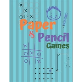 Pre-Owned Paper & Pencil Games: Paper & Pencil Games: 2 Player Activity Book, Blue - Tic-Tac-Toe, Dots and Boxes - Noughts And Crosses (X and O) - Han