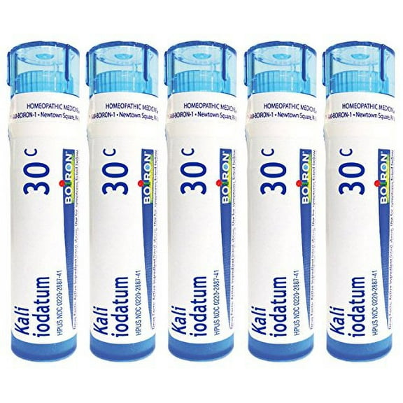 Boiron Kali Iodatum 30C (Pack of 5), Homeopathic Medicine for Colds