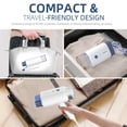 thumbnail image 3 of Newbealer Steamer for Clothes,1200W Travel Size Garment Steamer,Horizontal & Vertical Steaming,Foldable Design,180ml Detachable(6oz) Water Tank,2 Steam Levels&Dry Ironing,Navy Blue, 3 of 9