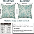 thumbnail image 5 of Sage Green Floral Pillow Covers 18x18 Set of 2 Spring Flower Vintage Chinoiserie Cream Decorative Throw Pillows Outdoor Country Farmhouse Pillowcases Square Cushion Case Decor for Home Sofa Couch Bed, 5 of 6