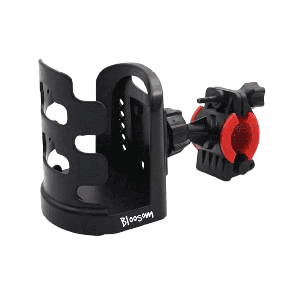 Soporte Porta Vasos Bloosom Botellas Motocicleta Bicicleta Carreola Negro