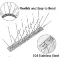 thumbnail image 4 of Stainless Steel Bird Spikes - 4 Pack - Anti-Pigeon Repellent for Balcony Roofs & Windows, 4 of 5