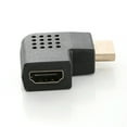 thumbnail image 2 of 2Pcs HDMI Right Angle Adapter 90 Degree and 270 Degree 4K Cable Adapter Female to Male Connector, Gold Plated for Enhanced Picture and Sound Quality, 2 of 5