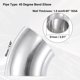 thumbnail image 3 of 2uds OD 2" 45 Grados Inoxidable Acero Curva Tubo Escape Codo Tubo, 3 of 7
