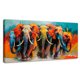 thumbnail image 1 of Cuadro Decorativo Canvas Elefantes Corriendo 140x70 Canvas Revolution, 1 of 4